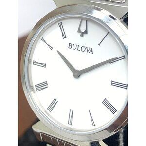 Bulova Women's Watch 96L275 Quartz White Dial Roman Numeral Stainless Steel